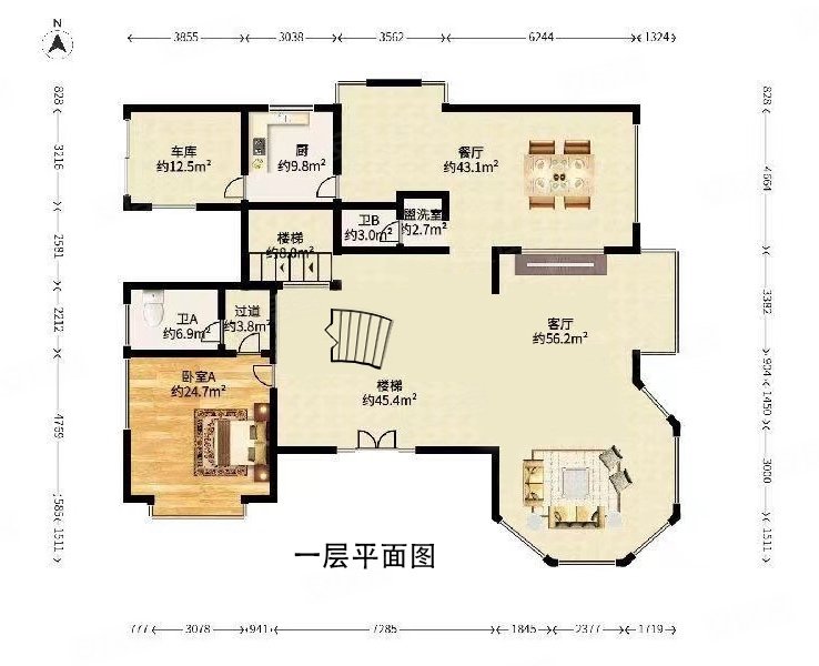 佘山东郡5室3厅4卫561㎡南北2300万