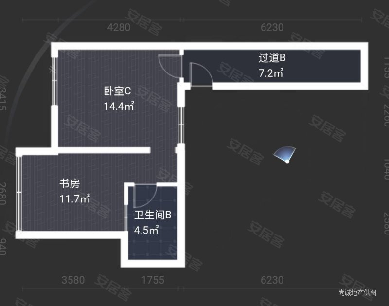 清水人家三期3室2厅2卫117.39㎡南北69万