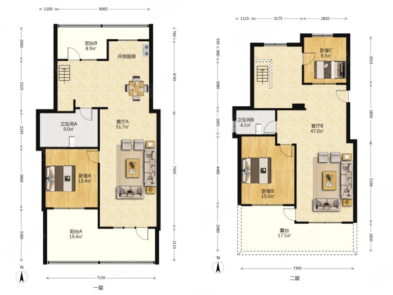 宏都熙景 楼龄新 豪华精装 双卫生间 刚需小三居 商品房