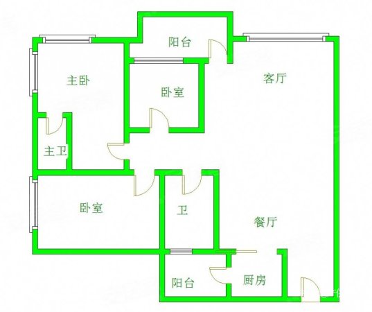 汇龙湾3房2厅2卫次新楼盘小区环境优美人车分流