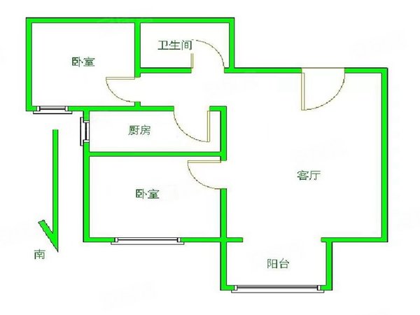 北京门头沟城子街道京铁祥园京铁祥园2号院 电梯 大两居 空房 小区