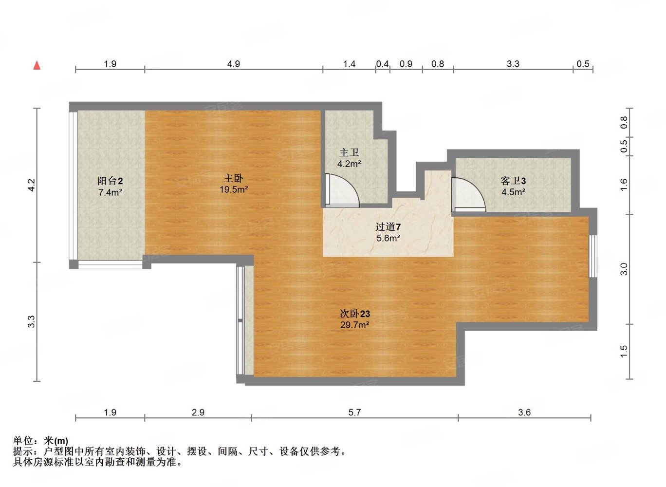 融侨观邸5室2厅4卫107.64㎡南北218万