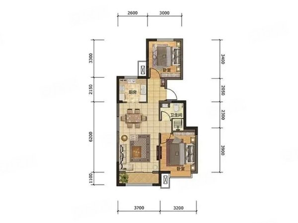 【多图】范家新村(张店),齐盛湖租房,实拍 范家新村精装两室,紧邻8中