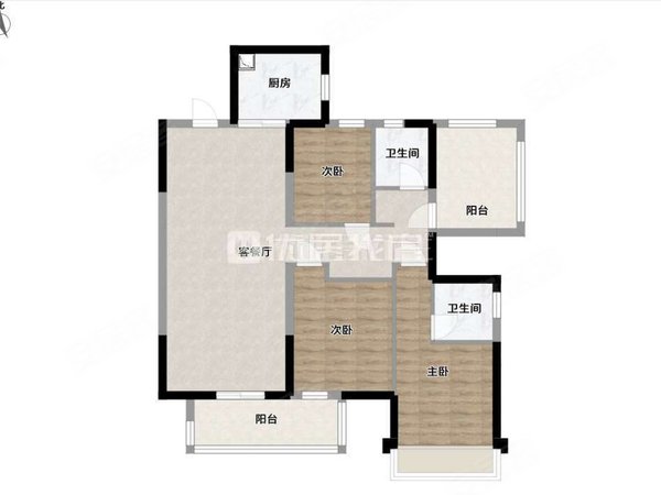 南宁西乡塘北大路建发鼎华北大珑廷4室 押一付二 电梯房 116平 精装