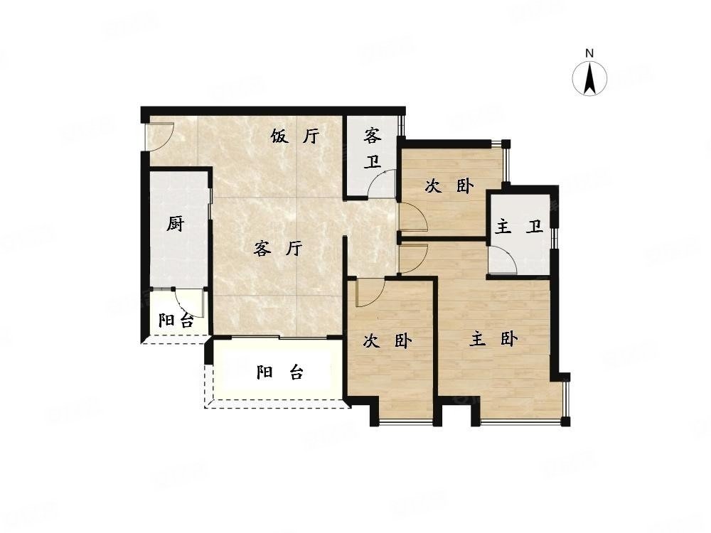 急售可谈淘金家园东南向3房2厅2卫安静望花园