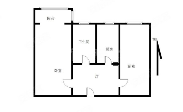 水关新村2室1厅1卫64.45㎡南260万