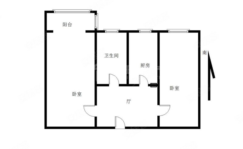 水关新村2室1厅1卫64.45㎡南260万