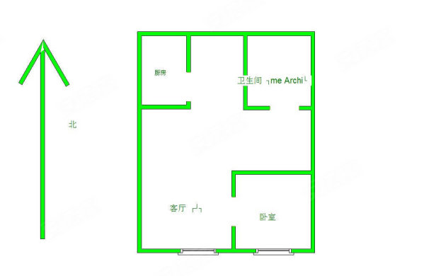 青年居易(商住楼)2室1厅1卫67.12㎡南27万