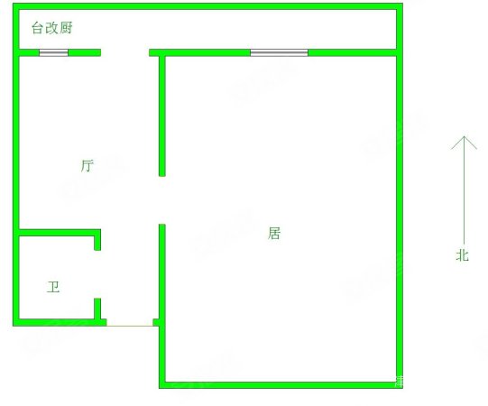 瑞德里1室1厅1卫36.08㎡北118万