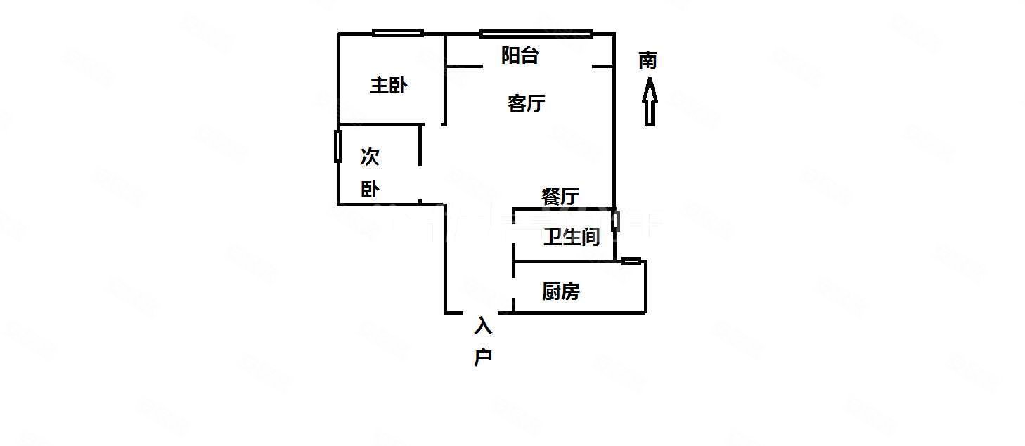 汉城路地铁口 城西客运站 汉城壹号 两室毛坯 可更名 商品房