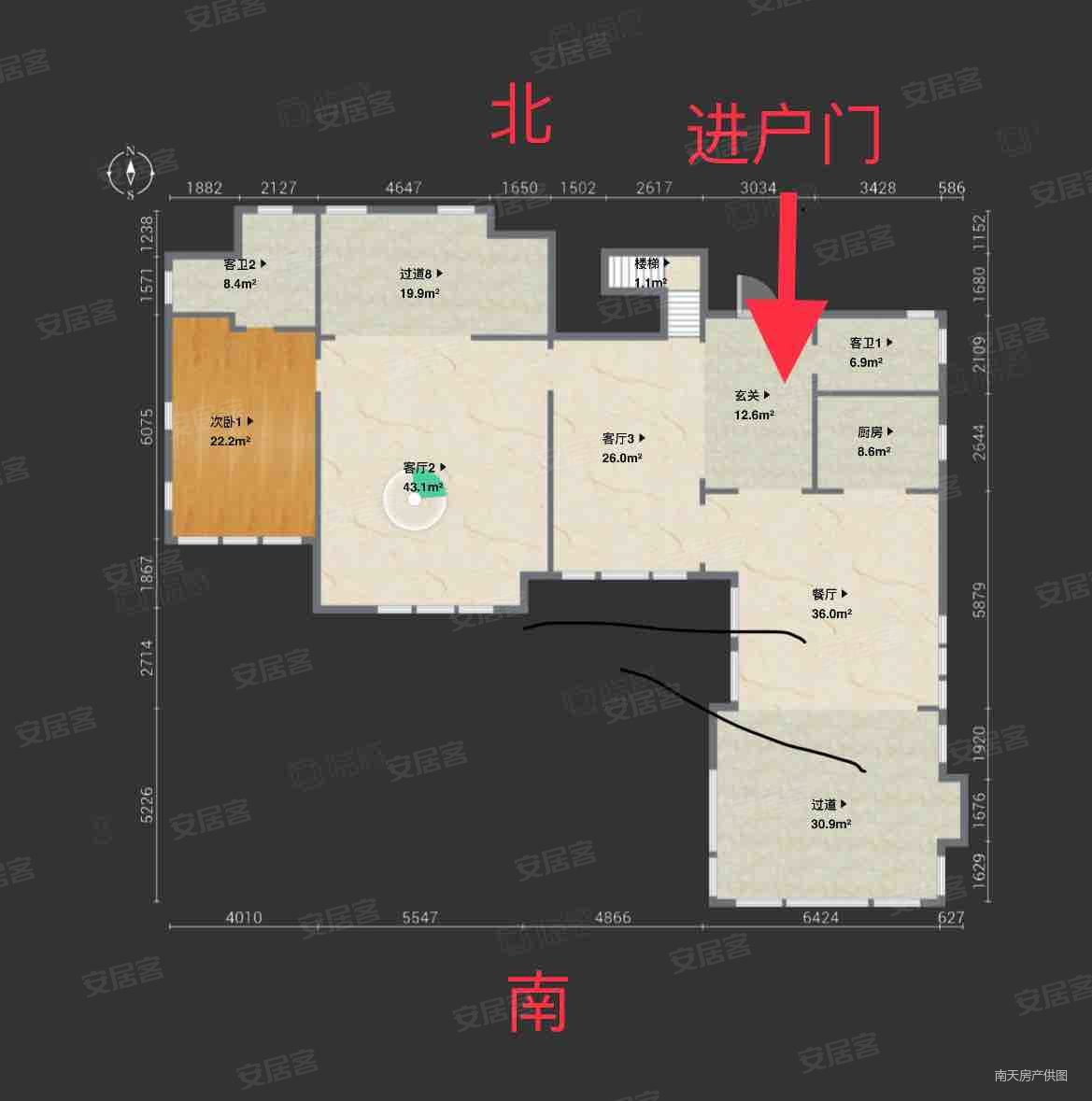 开元九龙湖畔(别墅)6室4厅6卫625㎡南1100万