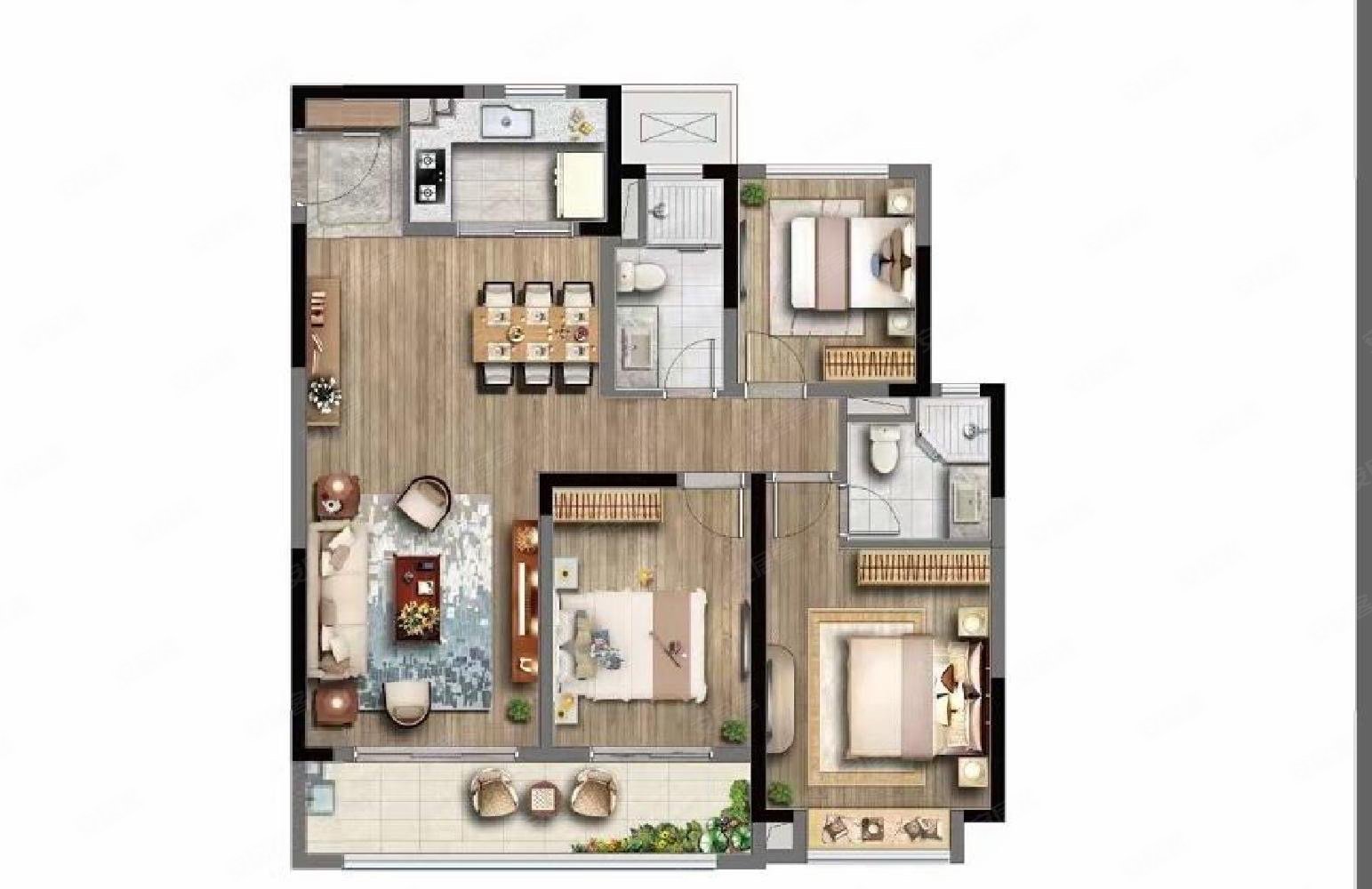 地铁口七里河畔,江与城二手房,430万,3室2厅,2卫,116平米-南京安居客
