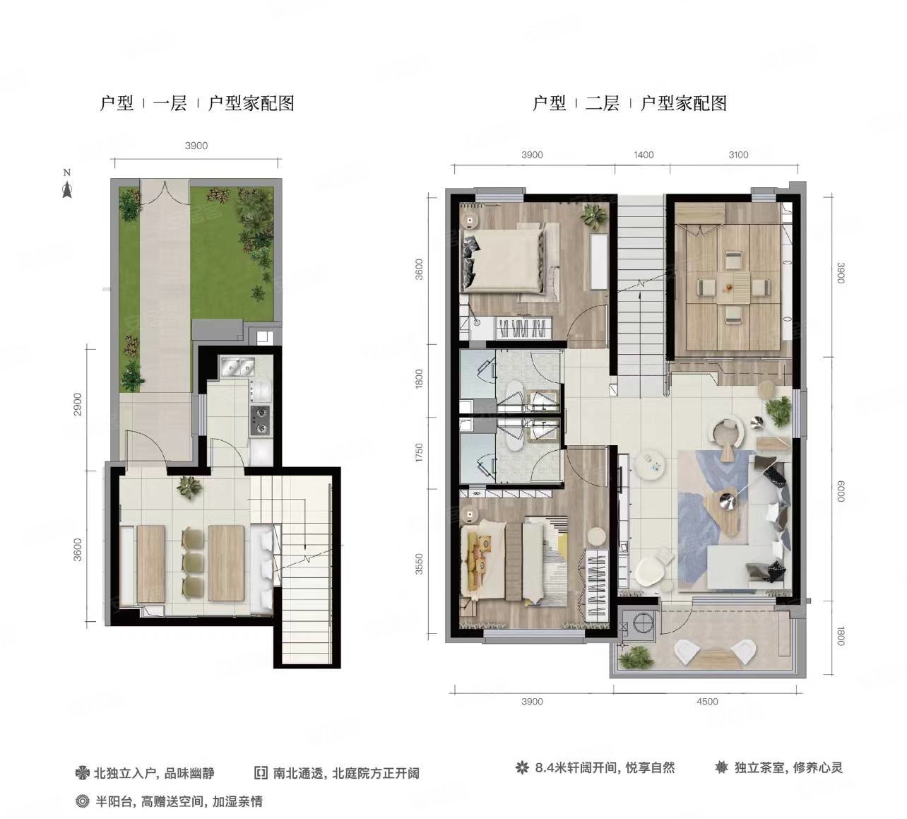 华贸蔚蓝海岸(别墅)3室2厅2卫99㎡南北200万