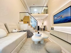 乐山市中万达广场可押一付一 万达广场 奶油风 精装loft 复式出租房源真实图片