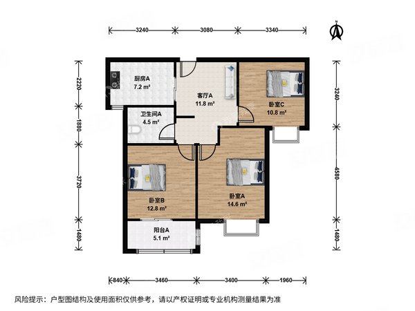 杭州西湖紫金港西城美墅整租申花西城美墅3室1厅出租房源真实图片