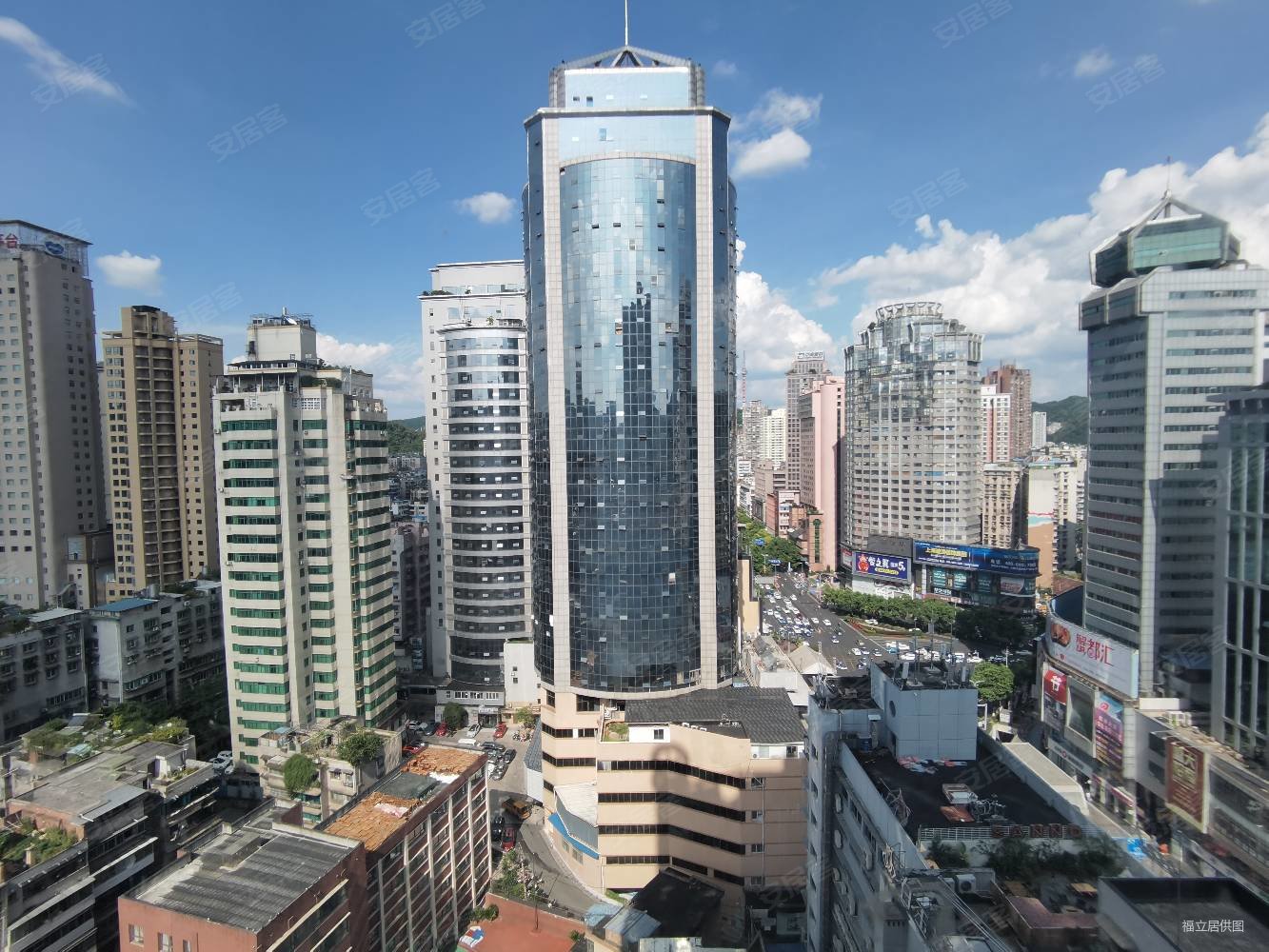 喷水池国贸旁地铁换乘处景天城大厦中装两室一厅观景房65万