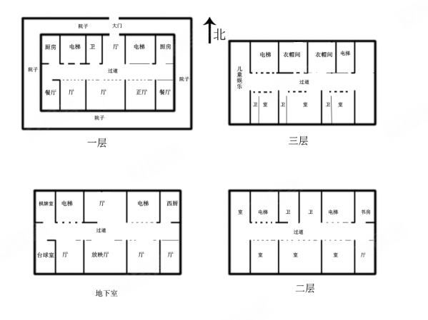 崇川星光域(别墅)8室7厅3卫372㎡南北2150万