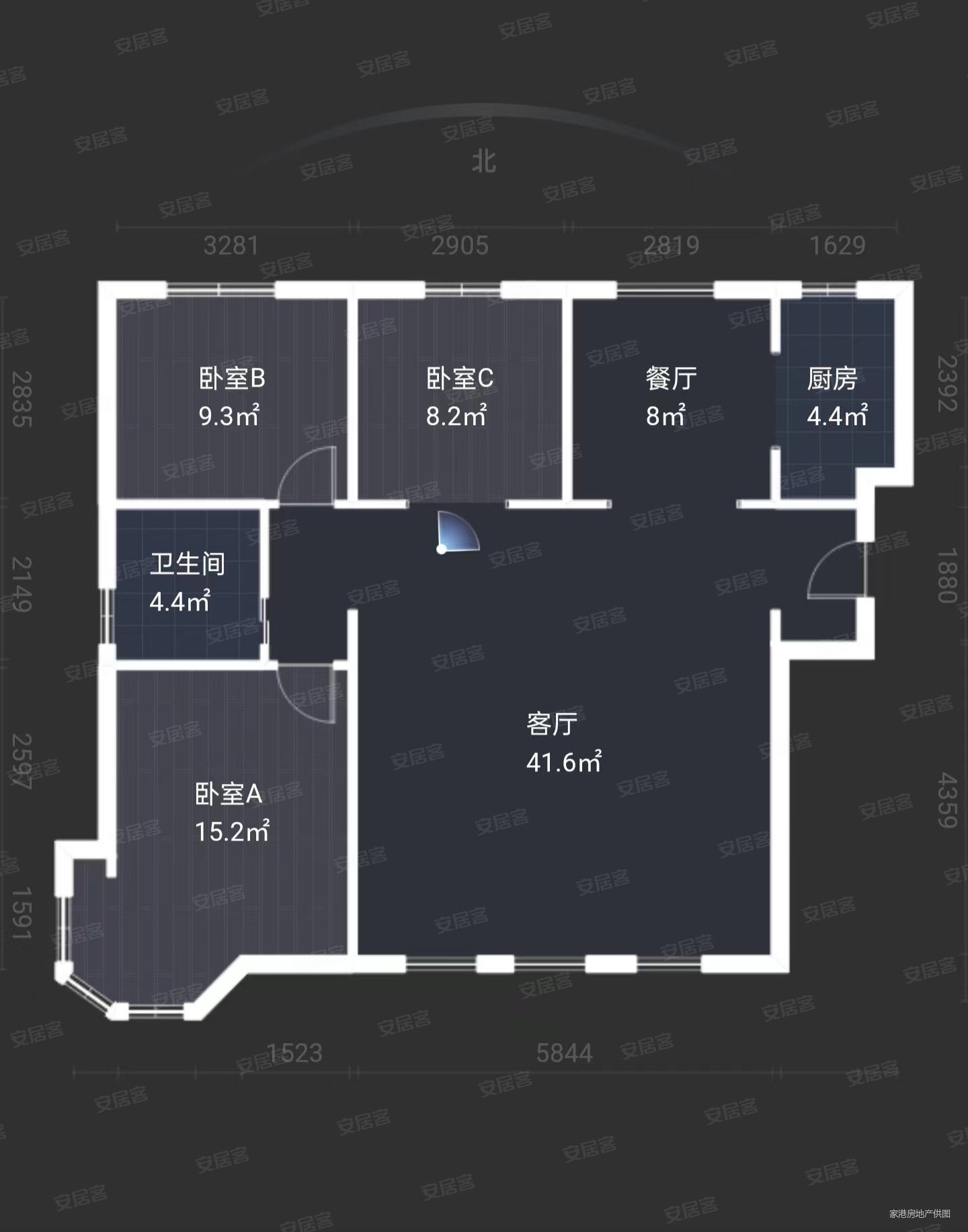 国信御湖公馆户型图图片