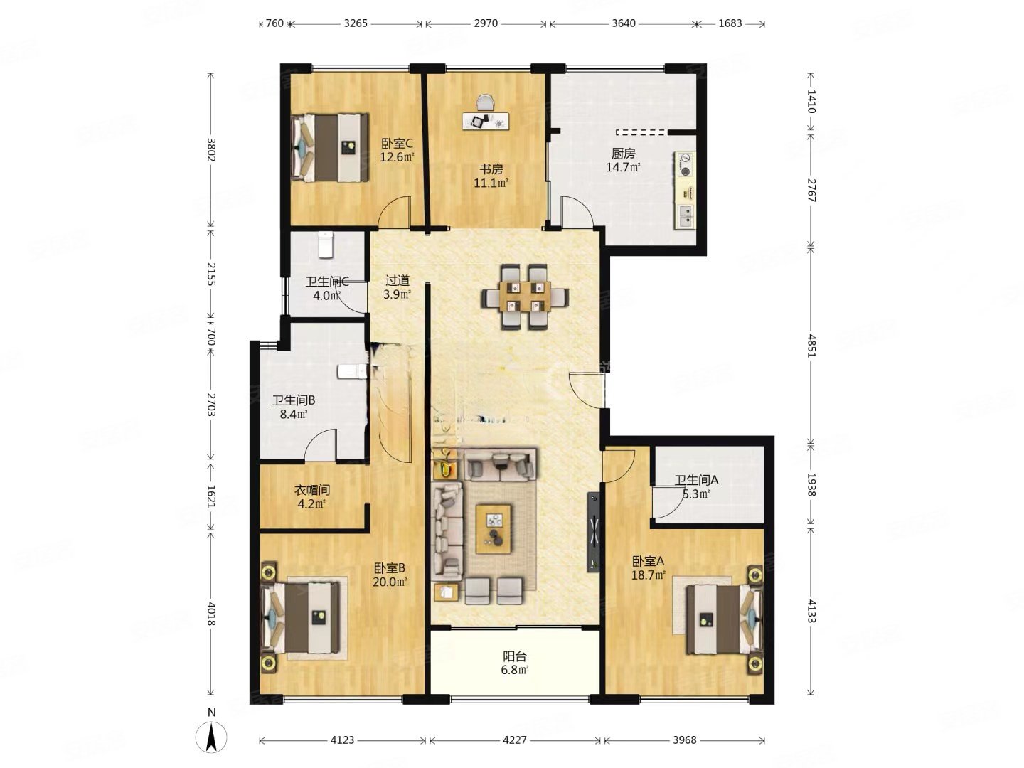 九龙仓国宾一号景观层洋房,精装修拎包入住,诚意卖价格可谈