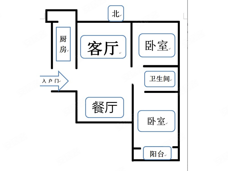 岳翠园2室1厅1卫105㎡南49万