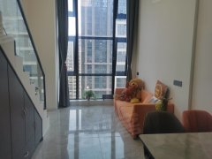 蚌埠蚌山新城区奥园广场loft公寓，精装修，拎包入住，空间大随时看房出租房源真实图片