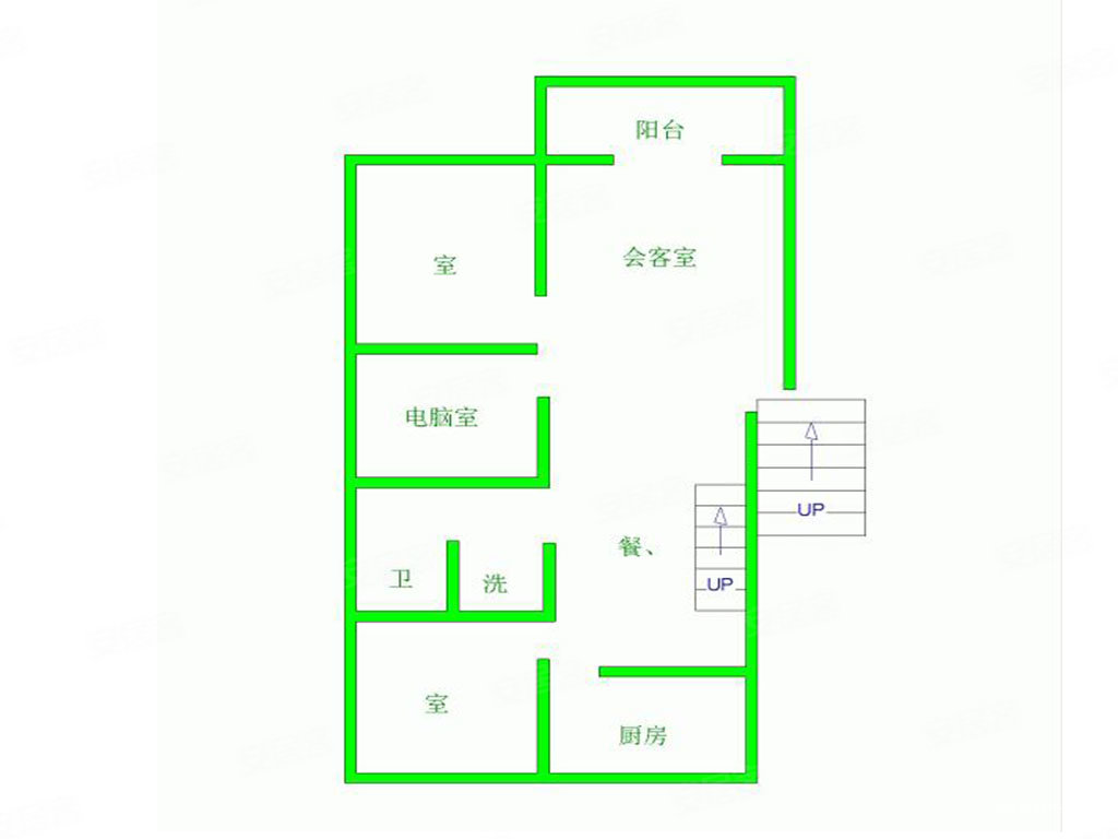 月亮湾小区3室2厅1卫101㎡南北81.8万