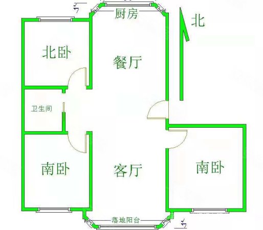 锦绣江南3室2厅1卫108.28㎡南北32万