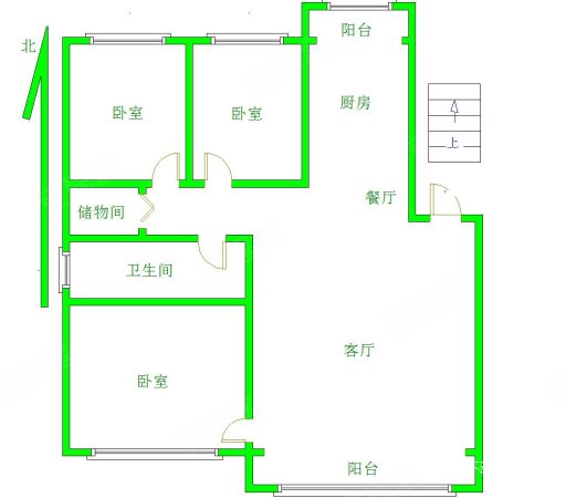 众益小区3室1厅1卫133㎡南北55万