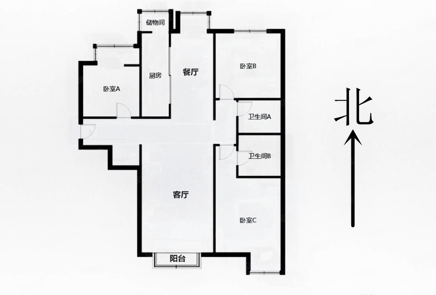 西美五洲天地3室2厅2卫148㎡南北250万