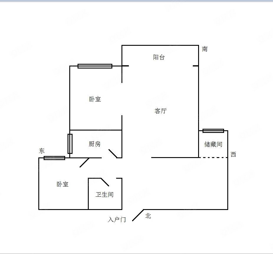 福地华园二期(双桥)3室1厅1卫114㎡南145万