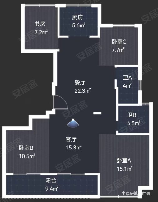 桂语兰庭4室2厅2卫134.07㎡南北320万