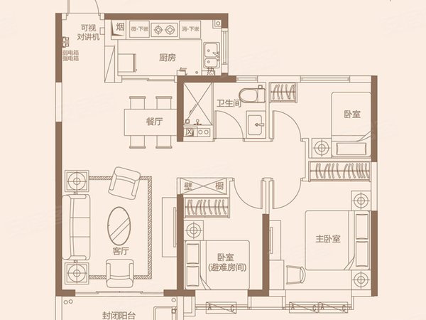 宿迁泗阳县众兴莱茵河畔运河大道 莱茵河畔 精装修 配套齐全 3室2厅
