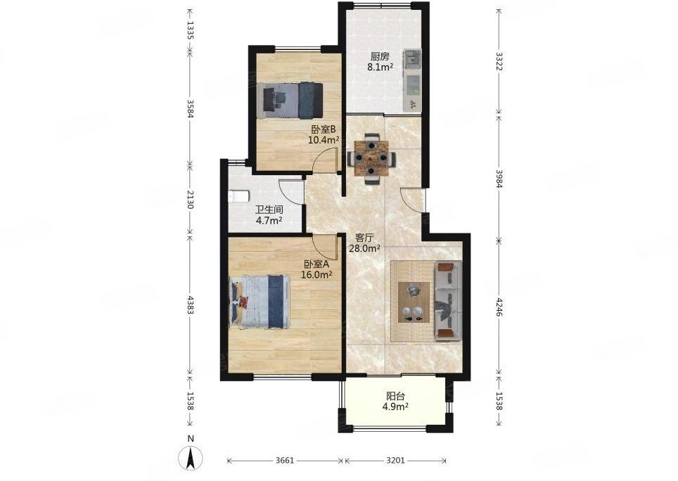 雍景园小区 花园洋房 密度低  精装可拎包入住 南北通透