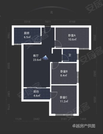 金科世界城3室2厅1卫93.35㎡南79.9万