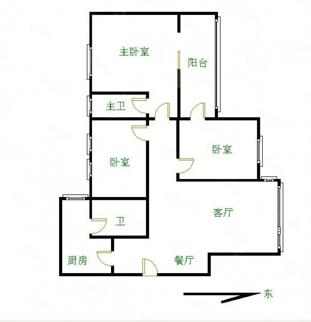天雅居安静电梯高层三房视野开阔证过五年