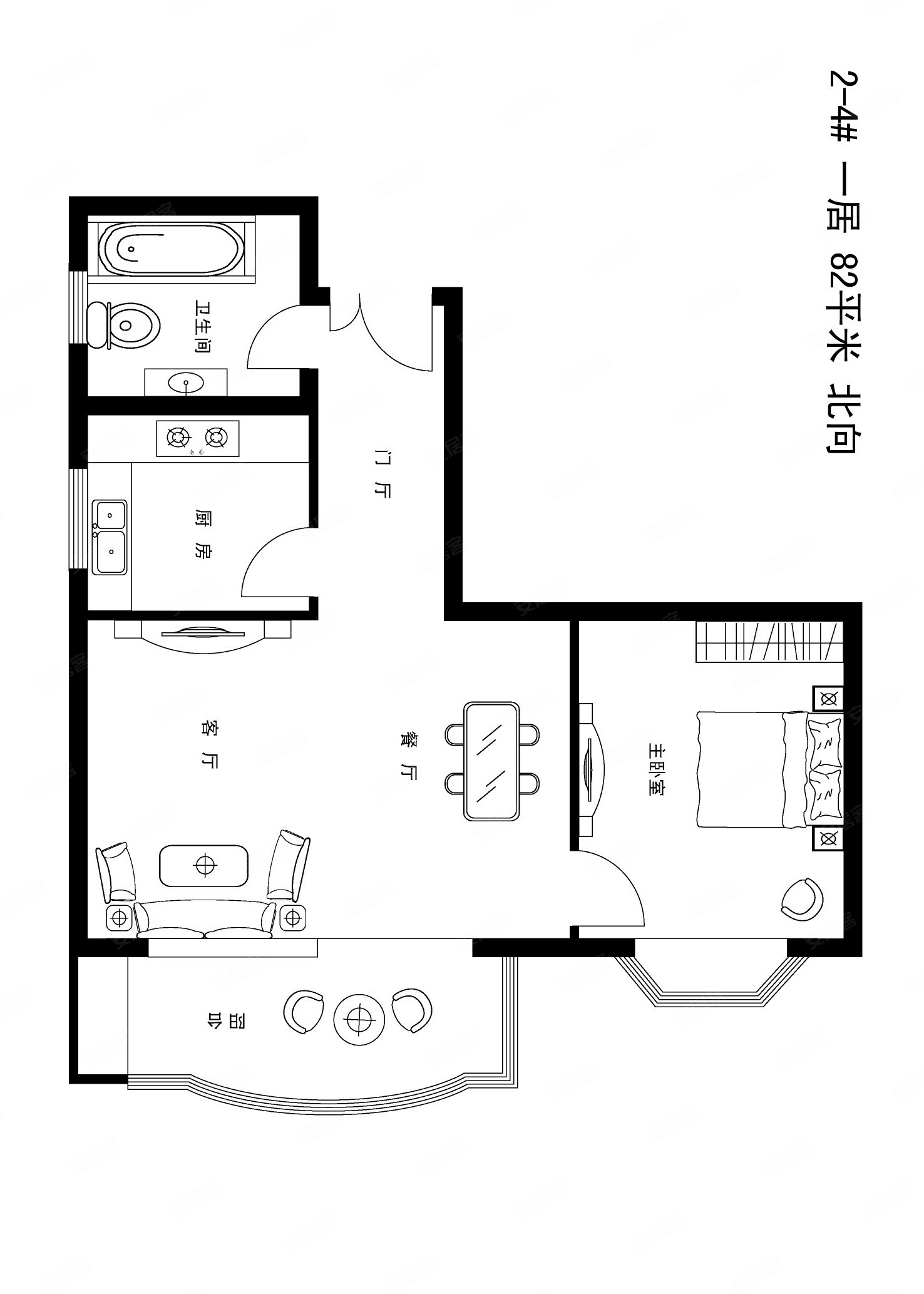 一居室 明厨明卫 户型方正 四环内,东区国际公寓二手房,578万,1室1厅
