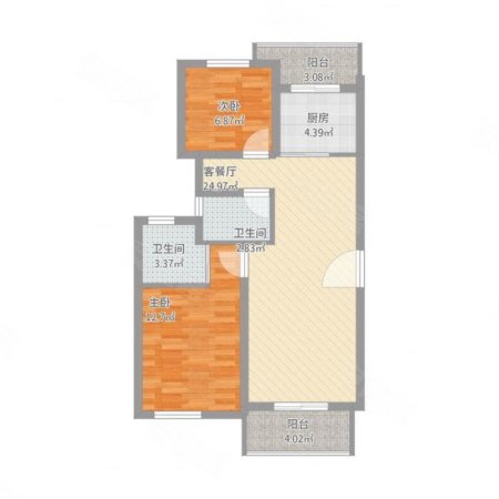 银都花园4室2厅2卫110㎡南北159万