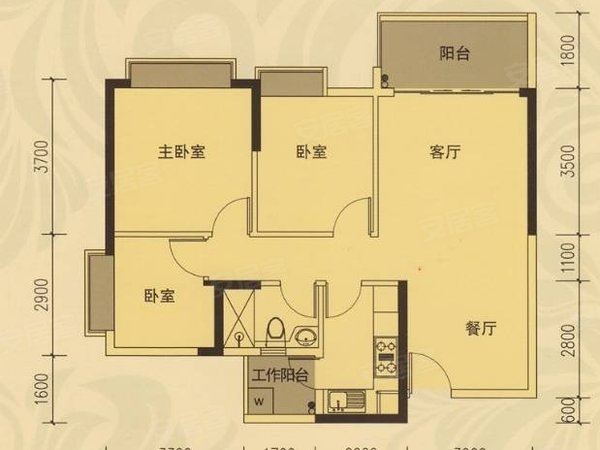 【多图】保利城花园,秀全租房,出租2200元,家具家电齐全,花都租房