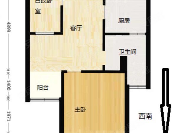 【多图】和源馨苑(西区),西藏北路租房,和源馨苑精装朝南两房密码锁