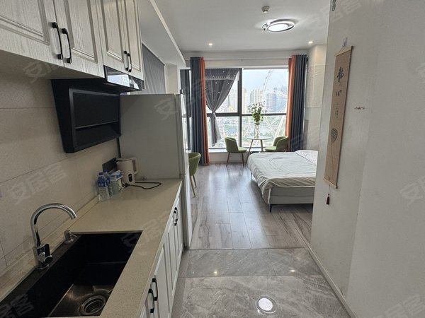 南通崇川唐闸三峰国际(商住楼)金尊KTv楼上三峰国际多套精装公寓，民用水电，投影，密码锁出租房源真实图片