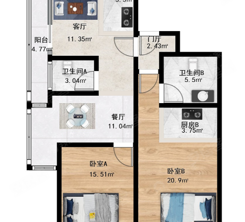 碧桂园深蓝国际户型图片