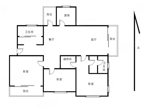 伟星凤凰城3室2厅2卫131㎡南北95万