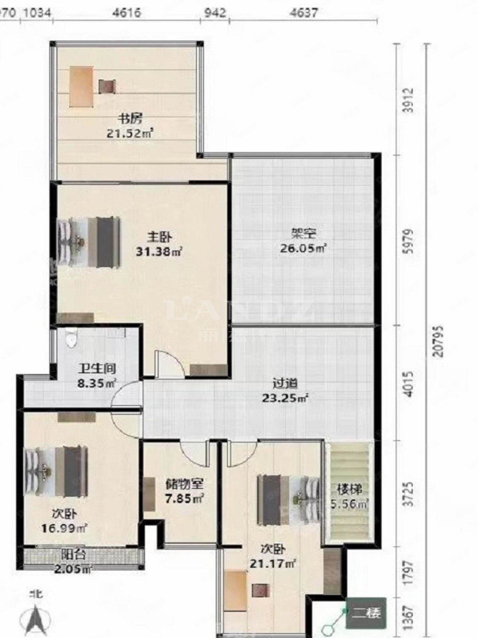 深北顶豪丨星河丹堤现代简约风装修湖景顶层复式150大阳台