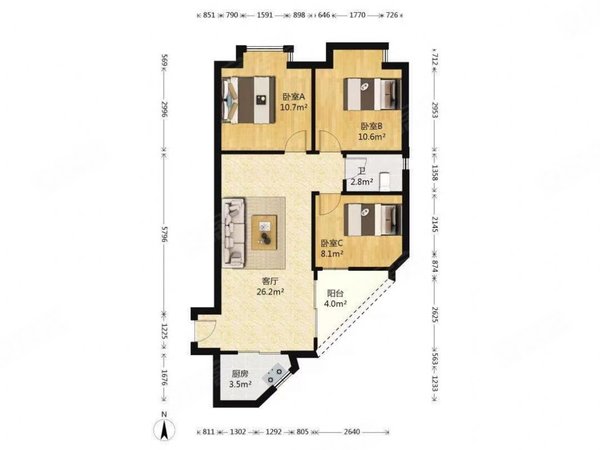 【多图】英豪花园,东晓南租房,英豪花园 高端小区 三房 只租4800 小区