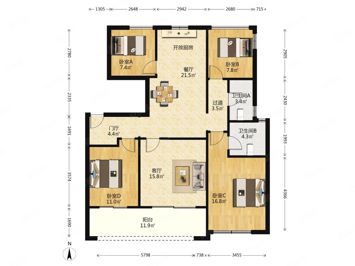 武林九里 品质洋房,四叶草户型,视野好,采光好,得房率高,龙湖武林九里