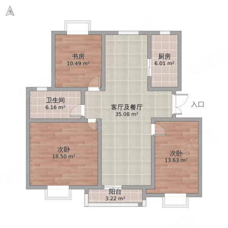 泾县碧桂园3室2厅2卫118㎡南北95万