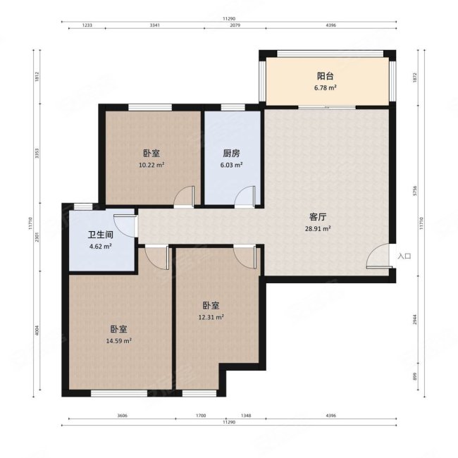 方圆经纬 商品房 双气精装大三房 好楼层 近地铁 价位可谈!