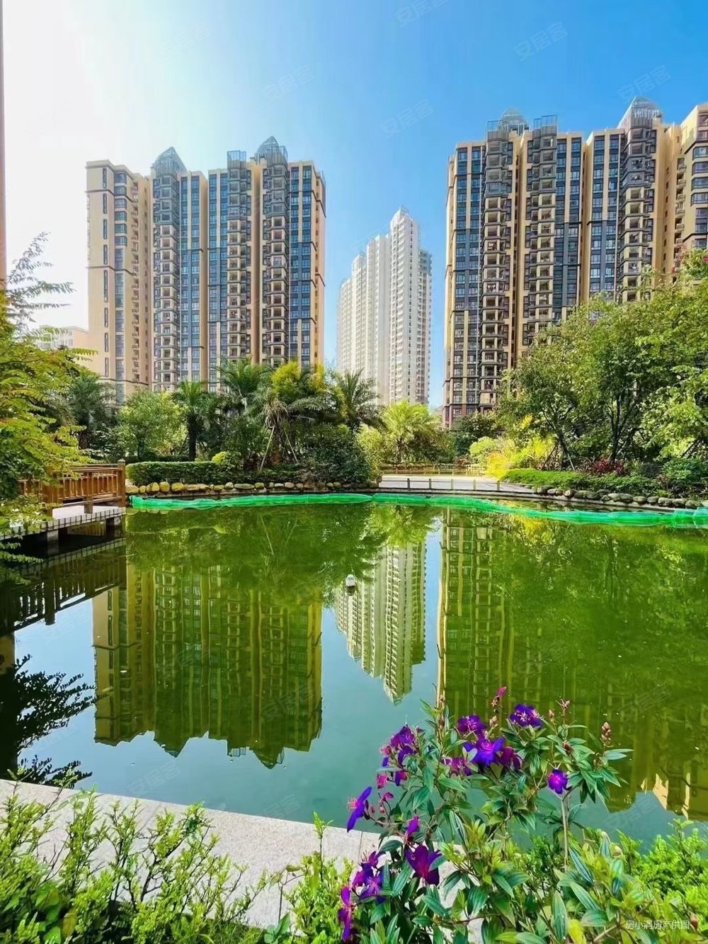 水岸花山3房2卫朝南花园环境好