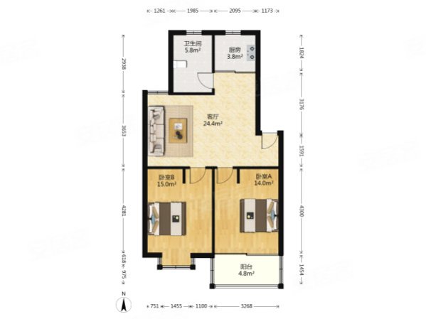 东港新村低价2房出售业主换房急售位置装修好实图方便看