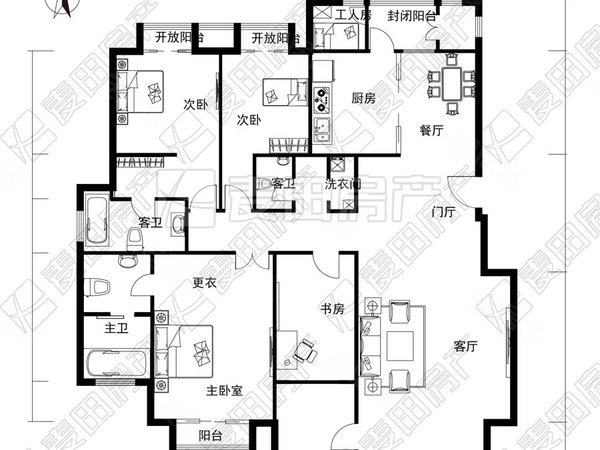 【多图】朱雀门小区,陶然亭租房,南北通透 4室2厅 朱雀门小区,西城